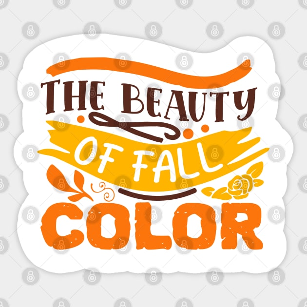 The beauty of fall color Sticker by DrollDrifter